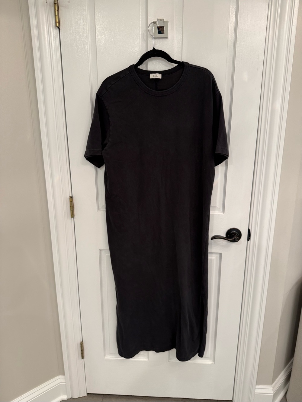 AYR Black Midi T-Shirt Dress